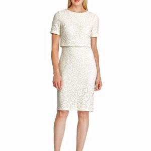 🌿Ralph Lauren White Lace Shift Dress